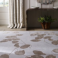 Himalayan Moonleaf Silver rug