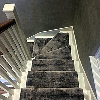 Jacaranda Santushti Graphite stair runner