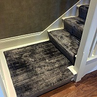 Jacaranda Santushti Graphite stair runner